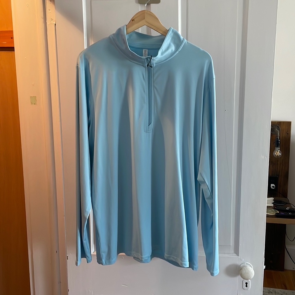 Men’s lightweight baby blue pullover